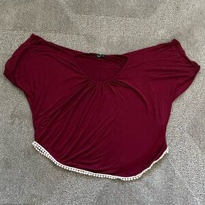 Love J Maroon Top